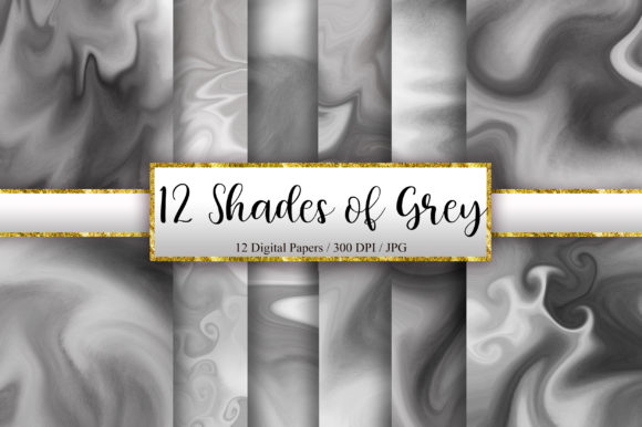12 Shades of Grey Marble Background & Textures