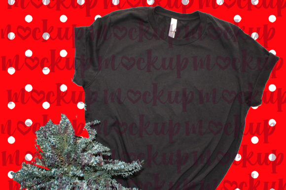 Black and White T Shirt Mockup for T-Shirts