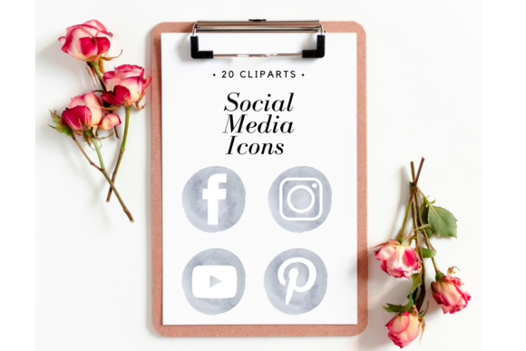 Blue Candy Social Media Set & Icons