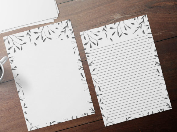 Botanical Stationary Pages and Print Templates