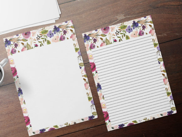 Colorful Digital Note Papers and Print Templates