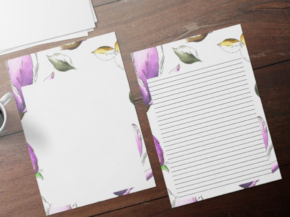 Colorful Flowers Digital Note Paper