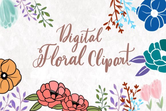 Digital Floral Elements