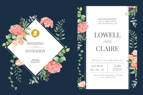 Mix Flower Vol.04 Wedding Invitation & Print Templates