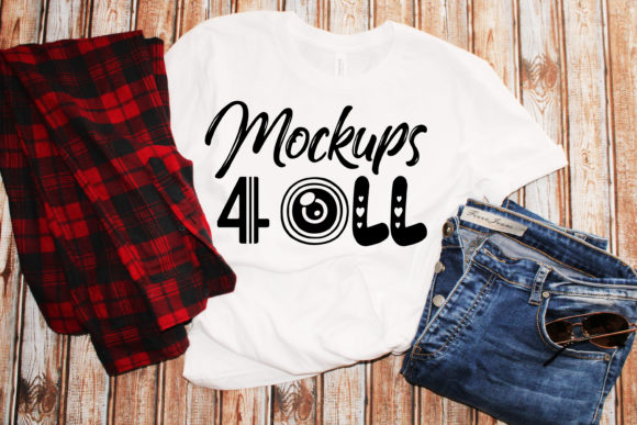 Mockup Man White Shirt, Farmhouse T-Shirts