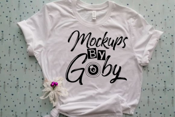 Mockup White T-Shirt, Flat Lays Pictures