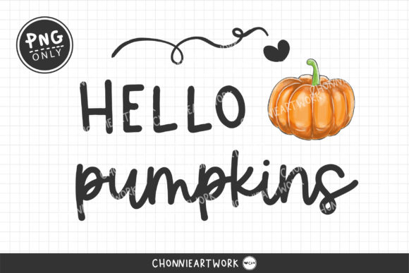 Painted Hello Pumpkin Sublimation for Crafts