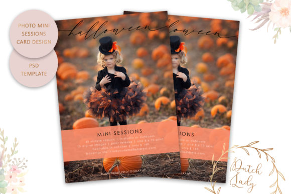 Photo Session Card Template 66 and Print Templates