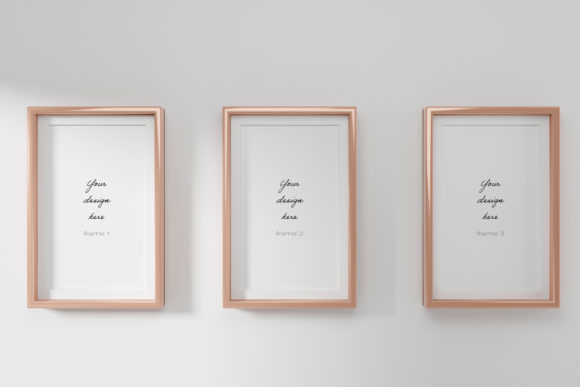 Photoframe Mockup, Smart Object Layer 8 Frames Amp