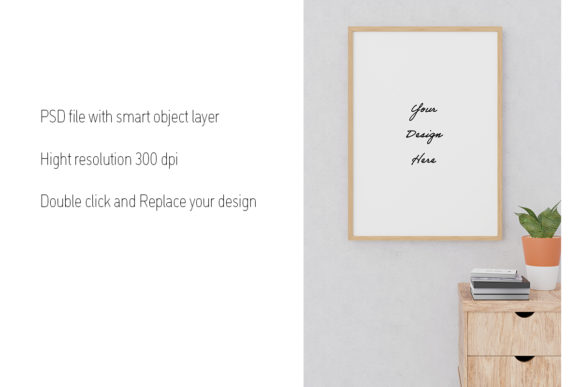 Portrait Poster Frame Mockup 5