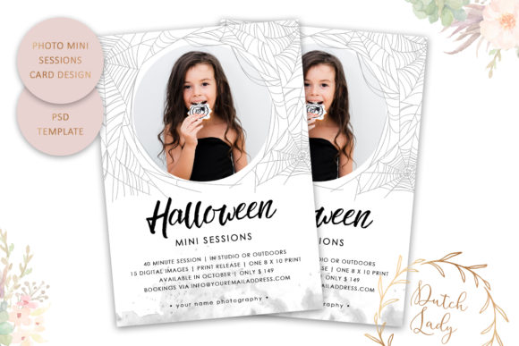 PSD Photo Session Card Template 70 and Print Templates
