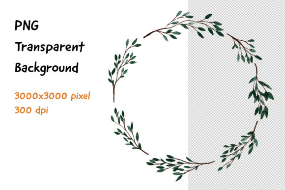 Wreath Frame Color Water